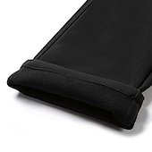 cheap Bottoms-Men&#039;s Fleece Lined Pants Waterproof Hiking Pants Trousers Softshell Pants Winter Outdoor Thermal Warm Windproof Breathable Elastic Waist Fleece Bottoms Army Navy Grey Black Hunting Fishing Skiing