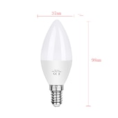 Недорогие Светодиодные лампы-свечи-5 шт. 6 W LED лампы в форме свечи 450 lm E14 C37 12 Светодиодные бусины SMD 2835 Тёплый белый Холодный белый 220-240 V / RoHs / CE