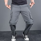 preiswerte Unterteile-Herren Arbeitshose Convertible Hose Wanderhosen Sommer Außen Regular Fit Ripstop Atmungsaktiv Leicht Weich Nylon Unten Armeegrün Grau Khaki Jagd Angeln Klettern M L XL XXL XXXL / Verschleißfestigkeit