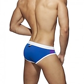 economico Costumi da Bagno per Uomini-Per uomo Costumi da bagno Slip da bagno Color Block Antiparassitario A prova di perdita Spiaggia Piscina Di tendenza Semplice Arcobaleno Media elasticità