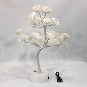 tanie Lampki nocne i dekoracyjne-róża kwiat lampa led lampka nocna róża drzewo ślub urodziny walentynki nowy rok 1 zestaw
