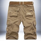 cheap Classic-Men&#039;s Cargo Shorts Work Pants Hiking Shorts Summer Outdoor Breathable Lightweight Soft Comfortable Bottoms Green Black Fishing Climbing Running 30 31 32 33 34