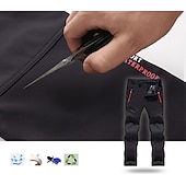 cheap Bottoms-Men&#039;s Fleece Lined Pants Waterproof Hiking Pants Trousers Softshell Pants Winter Outdoor Thermal Warm Windproof Breathable Elastic Waist Fleece Bottoms Army Navy Grey Black Hunting Fishing Skiing