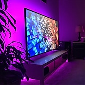 billiga USB Strip-lampor-led strip lampor 16.4ft 5m flexibel tiktok lampor uv svart ljus 395-405nm 2835 8mm led flexibel strip med 2a strömförsörjning för inomhus fluorescerande dansfest scenbelysning kroppsfärg