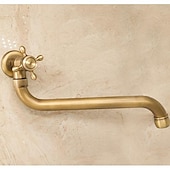economico Da muro-rubinetto esterno in rame antico allungato singolo rubinetto freddo mop piscina rubinetto esterno a parete girevole