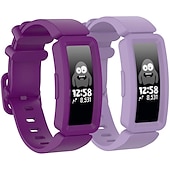 お買い得  Fitbitウォッチバンド-2パック 時計バンド のために Fitbit Ace 2 シリコーン 置換 ストラップ ケース付き ソフト 高通気性 スポーツバンド リストバンド
