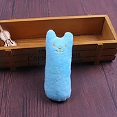 abordables Jouets pour chats-2 pièces broyage des dents jouets cataire drôle interactif en peluche jouet pour chat chaton à mâcher jouet vocal griffes morsure de pouce chat menthe pour chats chaud