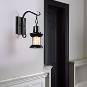 cheap Indoor Wall Lights-Lightinthebox Rustic Light Fixtures, Oil Rubbed Bronze Finish Indoor Vintage Wall Light Wall Sconce Industrial Lamp Fixture Glass Shade Farmhouse Metal Sconces Wall Lights for Bedroom Living Room Cafe