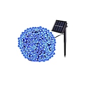 cheap Solar String Lights-LED Solar Outdoor String Lights, Waterproof 12m 100LEDs &amp; 7m 50LED String Lights for Christmas Garden &amp; Party