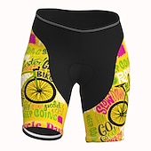 abordables Pantalones, shorts y faldas de mujer-Mujer Graphic Estampado Letra y Número Pantalones cortos de ciclismo de carretera Pantalones cortos bicicleta Culotte Ciclismo Bicicleta Bermudas Pantalones MTB Bicicleta Montaña Ciclismo Carretera