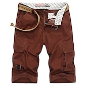 cheap Classic-Men&#039;s Cargo Shorts Work Pants Hiking Shorts Summer Outdoor Breathable Lightweight Soft Comfortable Bottoms Green Black Fishing Climbing Running 30 31 32 33 34