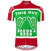 cheap Men&#039;s Jerseys-Men&#039;s Cycling Jersey Short Sleeve Bike Jersey Top with 3 Rear Pockets Mountain Bike MTB Road Bike Cycling Fast Dry Breathable Quick Dry Moisture Wicking Black Red Black Yellow Red Blue Graphic