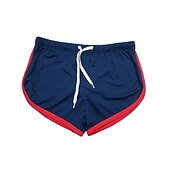 cheap Mens Active Shorts-Men&#039;s Running Shorts Athletic Shorts Drawstring Stripe-Trim Shorts Athletic Casual Breathable Quick Dry Moisture Wicking Fitness Gym Workout Marathon Sportswear Activewear Stripes Black Royal Blue