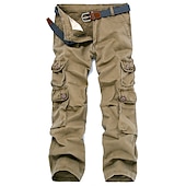cheap Cargo Pants-Men&#039;s Work Pants Hiking Cargo Pants Hiking Pants Trousers Camo Winter Summer Outdoor Ripstop Multi-Pockets Breathable Soft Cotton Pants / Trousers Army Green Khaki Black Coffee Work Hunting Fishing