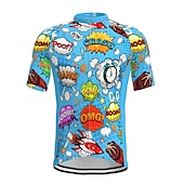 economico Maglie da uomo-Per uomo Maglia da ciclismo Manica corta Bicicletta Maglietta / Maglia Superiore con 3 tasche posteriori Ciclismo da montagna Cicismo su strada Traspirante Asciugatura rapida Traspirazione umidit