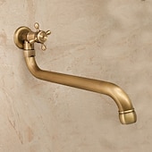 economico Da muro-rubinetto esterno in rame antico allungato singolo rubinetto freddo mop piscina rubinetto esterno a parete girevole