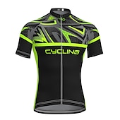 economico Maglie da uomo-Per uomo Maglia da ciclismo Manica corta Bicicletta Maglietta / Maglia Superiore con 3 tasche posteriori Ciclismo da montagna Cicismo su strada Traspirante Asciugatura rapida Traspirazione umidit
