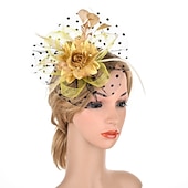 abordables Fascinadores &amp; Sombreros-Elegante derby Tocados Fascinador Dama Disfraz Mujer Carnaval Fiesta derby Fiesta de Boda Adulto Fascinador Primavera verano
