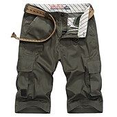 cheap Classic-Men&#039;s Cargo Shorts Work Pants Hiking Shorts Summer Outdoor Breathable Lightweight Soft Comfortable Bottoms Green Black Fishing Climbing Running 30 31 32 33 34