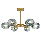 abordables Lustres-6 lumières 8 lumières 75-90-120 cm Conception de Spoutnik Conception de globe Lustre Aluminium Verre Style artistique Globe Géométrique Plaqué LED Style nordique 110-120V 220-240V