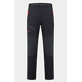 cheap Bottoms-Men&#039;s Fleece Lined Pants Waterproof Hiking Pants Trousers Softshell Pants Winter Outdoor Thermal Warm Windproof Breathable Elastic Waist Fleece Bottoms Army Navy Grey Black Hunting Fishing Skiing