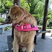お買い得  ライフジャケット-犬用 犬のライフジャケット 調整可能 安全用具 犬服