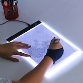 abordables 123496-LED lumière pad artiste boîte à lumière table traçage planche à dessin pad diamant peinture outils de broderie ultra mince a4 a3 a5 taille