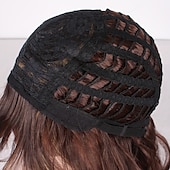 economico Parrucche da festa-parrucche bianche per donne parrucca cosplay parrucca sintetica liscia con frangia parrucca molto lunga con riga laterale parrucche bianche di carnevale
