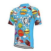economico Maglie da uomo-Per uomo Maglia da ciclismo Manica corta Bicicletta Maglietta / Maglia Superiore con 3 tasche posteriori Ciclismo da montagna Cicismo su strada Traspirante Asciugatura rapida Traspirazione umidit