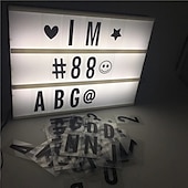 お買い得  光るおもちゃ-LED コンビネーションライトボックスナイトテーブルデスクランプ dc 5v diy 文字シンボルカード装飾 usb またはバッテリー駆動メッセージボード男の子へのギフト用&amp;amp;女の子