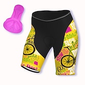 abordables Pantalones, shorts y faldas de mujer-Mujer Graphic Estampado Letra y Número Pantalones cortos de ciclismo de carretera Pantalones cortos bicicleta Culotte Ciclismo Bicicleta Bermudas Pantalones MTB Bicicleta Montaña Ciclismo Carretera