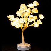 tanie Lampki nocne i dekoracyjne-róża kwiat lampa led lampka nocna róża drzewo ślub urodziny walentynki nowy rok 1 zestaw