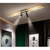 رخيصةأون أضواء السقف القابلة للتعتيم-80 سم LED ضوء السقف عكس الضوء مع بقعة ضوء LED أضواء جبل فلوش نمط فني معدني التشطيبات الفنية الأنيقة LED 110-240 V