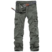 cheap Cargo Pants-Men&#039;s Work Pants Hiking Cargo Pants Hiking Pants Trousers Camo Winter Summer Outdoor Ripstop Multi-Pockets Breathable Soft Cotton Pants / Trousers Army Green Khaki Black Coffee Work Hunting Fishing