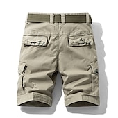 voordelige Klassiek-Voor heren Cargoshorts korte broek Wandelshorts Meerdere zakken Effen Buitensporten Streetwear Cargoshorts Korte broeken Leger groen Licht Grijs