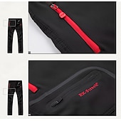 cheap Bottoms-Men&#039;s Fleece Lined Pants Waterproof Hiking Pants Trousers Softshell Pants Winter Outdoor Thermal Warm Windproof Breathable Elastic Waist Fleece Bottoms Army Navy Grey Black Hunting Fishing Skiing