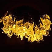 billige LED-stringlys-utendørs solstreng lys ledet streng lys 5m 20 leds varm hvit flerfarget bryllup utendørs aktivitet fest ferie uteplass hage bryllup dekorasjon 2 v led sol hage lys