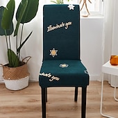 olcso Étkezőszék huzat-étkező szék huzat sztreccs szék ülés slipcover elasztikus székvédő étkező party hotel esküvői puha mosható
