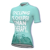 cheap Women's Jerseys-Women's Cycling Jersey Graphic Rainbow Unicorn Short Sleeve Bike Jersey Top with 3 Rear Pockets Mountain Bike MTB Road Bike Cycling Fast Dry Quick Dry Soft Reflective Strips Sports Rose Red + Black