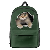 tanie Drukowane plecaki-uroczy plecak z kotem dla dzieci i nastolatków – torba szkolna z nadrukiem 3D peekaboo cat i zabawnym wzorem dziur dla chłopców i dziewcząt