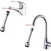 preiswerte Armaturendüsen-360 Grad drehbarer wassersparender Wasserhahn Wasserhahn Belüfter ABS Wasserhahn Düsenfilter Wasserhahn Bubbler Belüfter