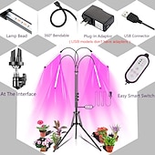 economico Lampade per coltivazione indoor-1 set 15 W 900-1000 lm 80 Perline LED Telecomando Oscurabile Per la serra idroponica Strisce luminose LED rigide Luci LED per la coltivazione Rosso Blu 5 V Serra vegetale / RoHs / CE / FCC