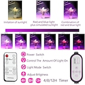 economico Lampade per coltivazione indoor-1 set 15 W 900-1000 lm 80 Perline LED Telecomando Oscurabile Per la serra idroponica Strisce luminose LED rigide Luci LED per la coltivazione Rosso Blu 5 V Serra vegetale / RoHs / CE / FCC