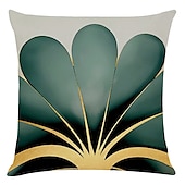 abordables estilo floral y plantas-funda de cojín 4pcs suave geométrico simple clásico tiro funda de almohada funda de cojín de lino de imitación funda de almohada para sofá dormitorio calidad superior lavable a máquina para sofá sofá