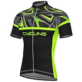economico Maglie da uomo-Per uomo Maglia da ciclismo Manica corta Bicicletta Maglietta / Maglia Superiore con 3 tasche posteriori Ciclismo da montagna Cicismo su strada Traspirante Asciugatura rapida Traspirazione umidit