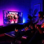 olcso USB szalag világítás-usb led szalag lámpák usb kapcsoló vezérléssel usb tv háttérvilágítás sáv többszínű 5050 smd 60 led / méter meleg fehér piros kék