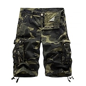 economico Classico-Per uomo Pantaloncini cargo Pantaloncini mimetici Pantaloncini da Escursionismo Multi-tasche Tasche Multiple Gamba Dritta Mimetico Traspirante All&#039;aperto Lunghezza al ginocchio Casuale Quotidiano