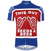 cheap Men&#039;s Jerseys-Men&#039;s Cycling Jersey Short Sleeve Bike Jersey Top with 3 Rear Pockets Mountain Bike MTB Road Bike Cycling Fast Dry Breathable Quick Dry Moisture Wicking Black Red Black Yellow Red Blue Graphic
