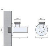 levne Doplňky k bateriím-starožitný měděný trojúhelníkový ventil vyřezávaný retro zesílený teplý a studený trojúhelníkový ventil černý rohový ventil odolný proti výbuchu uzavírací ventil vody 1ks