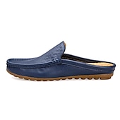 levne sandály-pánské bílé perforované slip-on mokasíny – pohodlné, prodyšné volnočasové boty pro každodenní nošení